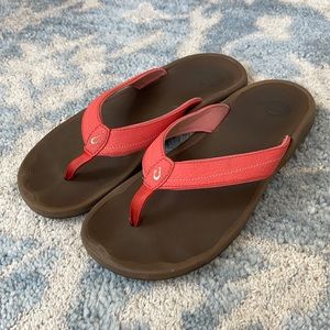 Olukai Ohana Womens sandal in coral